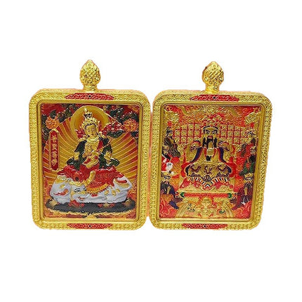 Dragon Five Grandmaster 3D Double-Sided Thangka Pendant Eight Great Guardian Deities Birth Buddha Pendant Portable Buddha Amulet Pendant Dropshipping