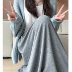 Light gray-[spring and autumn style] with pocket / S