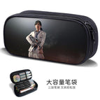Waterproof, scratch-proof, non-fading, large-capacity three-layer pencil case / B44355