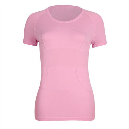 Lulu Original Standard Tech Short-Sleeved 1.0 Breathable Round Neck Women's Slim Sports Top Running Training T-Shirt Yoga Wear