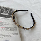 Clock rhinestone headband