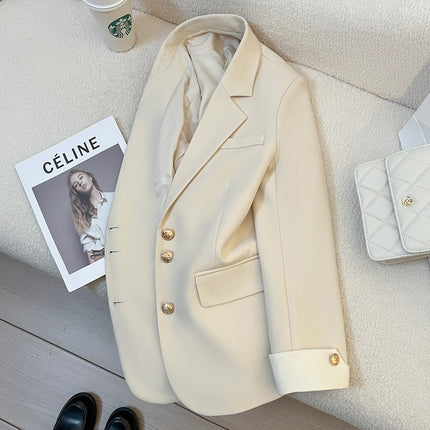 Spring and Autumn Suit Jacket Women's 2024 Spring New Korean Style Design Sense Niche Fashion Elegant Commuter Small Suit Women