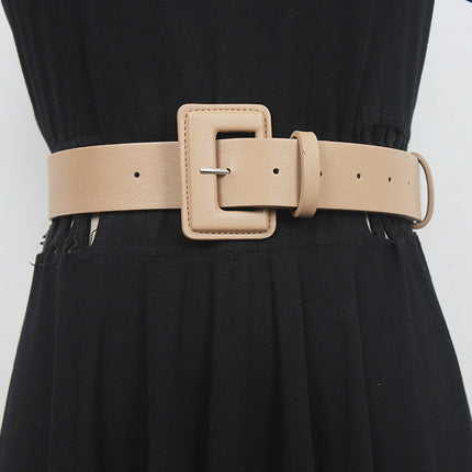 Belt Women's wide purple Korean style yellow pink belt women's fashion all-match dress sweater waist seal