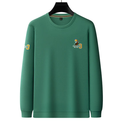 [Cture Beads] Tucano/Pecker 2024 Autumn and Winter Round Neck Embroidered Pattern Light Business Sweatshirt Light Luxury