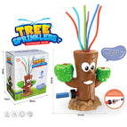 Colorful water spraying tree head