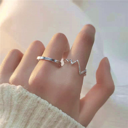 s925 sterling silver plated ring Women's wholesale niche women's high-end sense ins style simple ring light luxury retro ring wholesale