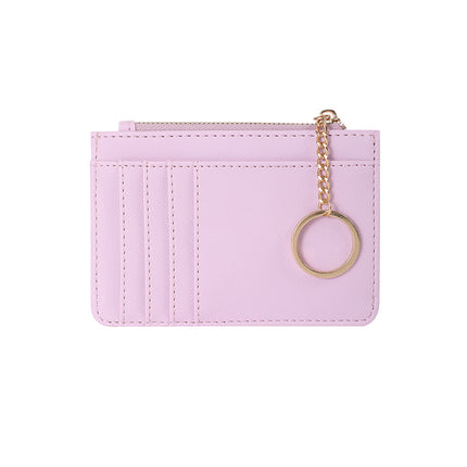 New zipper ladies coin purse Korean mini keychain small wallet multi-card card holder card bag manufacturers wholesale