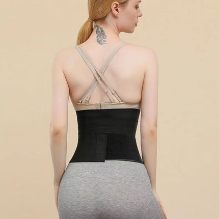 Cross-border abdomen belt sports corset waist belt yoga fitness adjustment winding belt elastic abdomen waist trainer