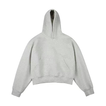 Short Chinese Cotton Composite Silver Fox Velvet Hoodie CLEANFIT Couple's Hoodie Custom Embroidered LOGO