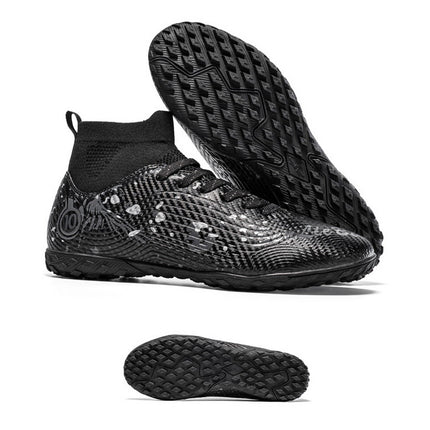 Cross-Border High-Top Football Shoes Broken Nails Ag Long Spike Sneakers for Adults, Kidsren and Students, Artificial Turf Sports Training Shoes for Men