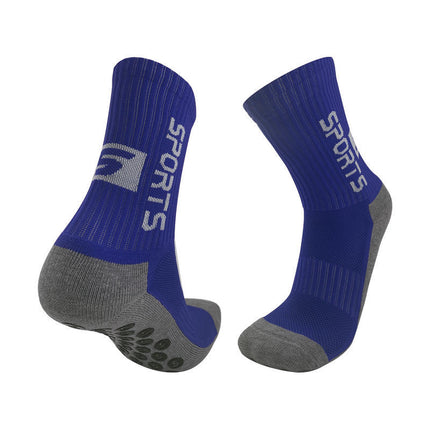 Mid-Calf Professional Sports Socks, Non-Slip, Breathable, Sweat-Absorbent, Fresh Style, Football Socks, Running Casual Towel-Soled Badminton Socks