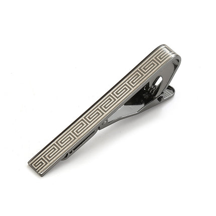 New Guofeng Gun Black Laser Ancient Pattern Roman Pattern Flat Tire Clip logo Men's Lover Clip