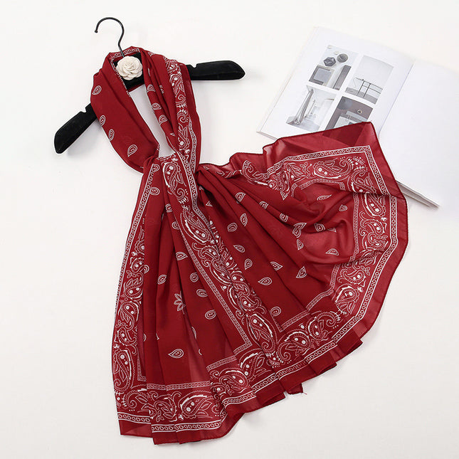 New Silk scarf elegant big scarf dot pattern female shawl beach towel scarf wild factory in stock