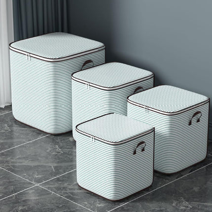 Clothes Storage, Moving, Large-Capacity Wardrobe, Clothing Storage Box, Dust-Proof Storage Basket, Zipper, Portable
