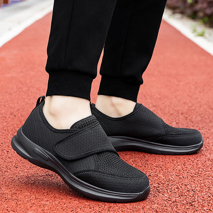 Widened Walking Shoes for the Elderly, Summer Fly-Woven Mesh, Lightweight, Fashionable and Simple Rehabilitation Shoes, Fashionable Mother's Shoes, Elderly Shoes