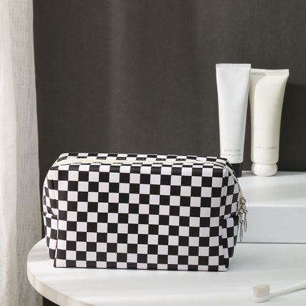 Ins Style Simple New Cosmetic Bag Women Hand Portable Square Waterproof Simple Travel Toiletry Storage Bag