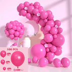 Rose Red Balloon Suit (free dispensing ribbon balloon chain)