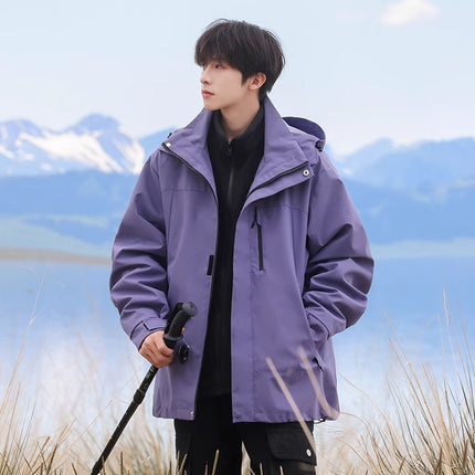 Woodpecker Assault Jacket Men's Spring & Fall New Windproof Jacket Three-In-One Outdoor Spring Workwear Men's Jacket