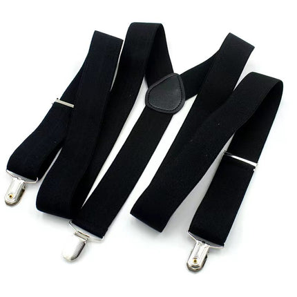 Factory direct men's strap three clip 3.5 jacquard strap 3.5*115cm three clip printing ribbon multicolor