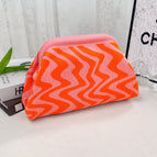Wave pattern [pink orange] / 30*22*9cm