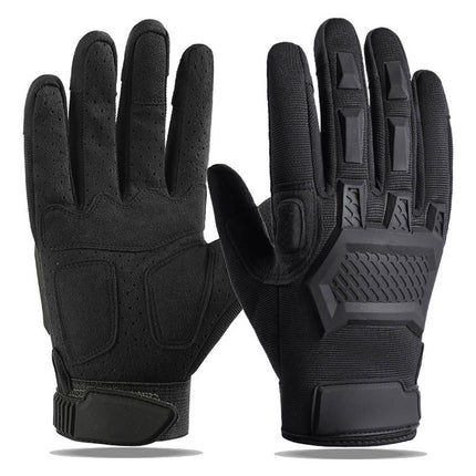 Tactical Gloves Men's Outdoor Rock Climbing Sports Training Protective Motorcycle Anti-slip Touch Screen Cross-border Riding Gloves Men
