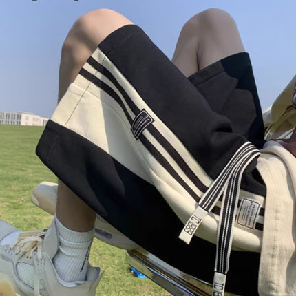 American Shorts Men's Summer Basketball Five-point Pants Teenager Breathable Trendy Brand Loose Casual Beach Sports Pants