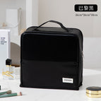 Paris black-large pu luggage pencil case cosmetic bag