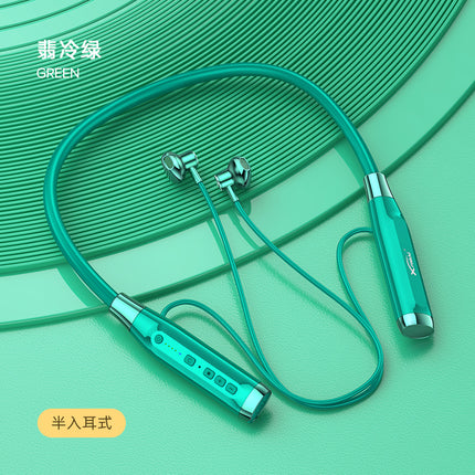 [Factory in stock] Wireless Neck-Hanging Bluetooth Headset with Large Power and Long Endurance Noise Reduction Wireless Sports Insertable Card