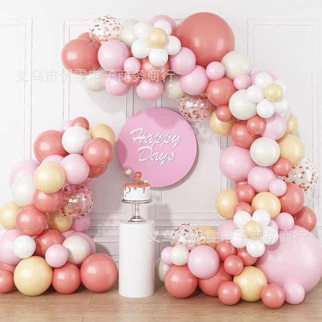 Online celebrity Daisy Balloon macaron latex balloon garland suit wedding party birthday decoration balloon chain