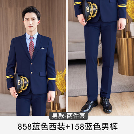 Technical school flight less aviation uniforms professional suit autumn and winter captain overalls stewardess suits property security uniforms