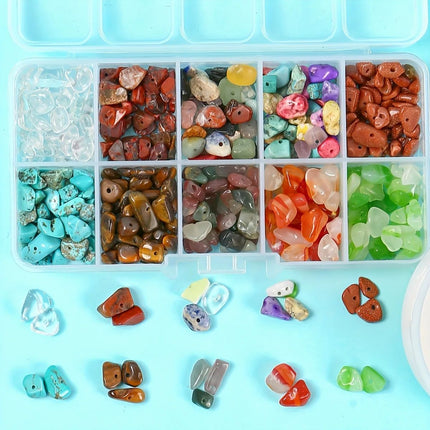 TEMU Amazon Hot Sale 15 Pig Natural Gravel Boxed Irregular DIY Jewelry Accessories suit Jewelry Accessories