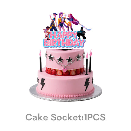 Amazon's New Pop Hunter Witch Group Theme Birthday Party Supplies Set Paper Plate Tissue Tablecloth Decoration