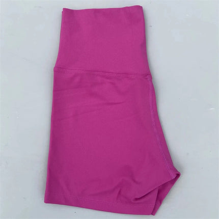 Dopamine Color Yoga Shorts Tight-Fitting High-Elastic Breathable Nude Sports Three-Point Bottoming Shorts Safety Pants
