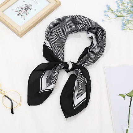 70 Silk Scarf Square Scarf High-end Korean Style Fashion All-match Professional Silk Small Scarf Retro Printed Silk Scarf for Women