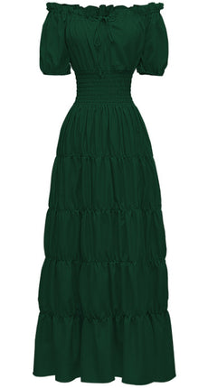 Spring 2025 Medieval Literary Retro dress Stage Dress Cocktail Party Evening Dress