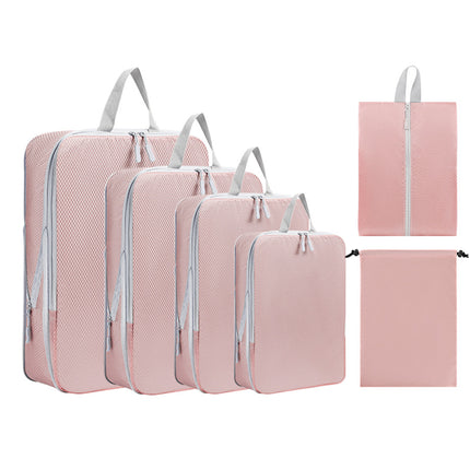 Foreign Trade Cross-Border Hot-Selling Travel Storage and Sorting Compression Bag Set Clothing Storage Trolley Case Neat and Portable