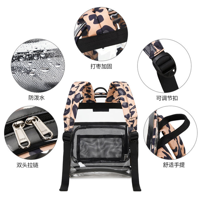 2026 New Transparent Backpack for Women, Amazon Jelly Backpack, Eco-Friendly Tpu Student School Bag, Fashionable and Versatile