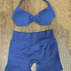 Blue and gray suit [4572+short] / XS