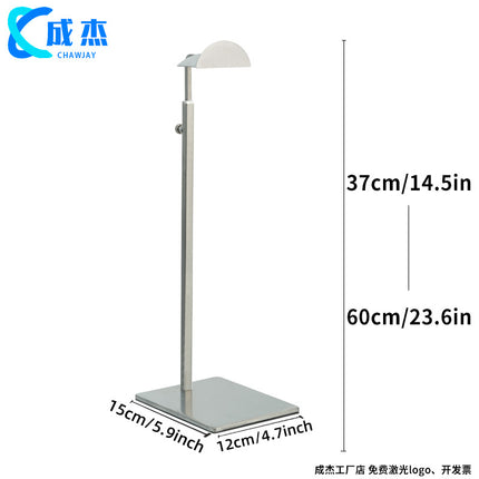 Cross-border Source Stainless Steel Display Hanging Bag Display Rack Women's Bag Rack Support Bag Rack Floor Adjustable Bag Rack
