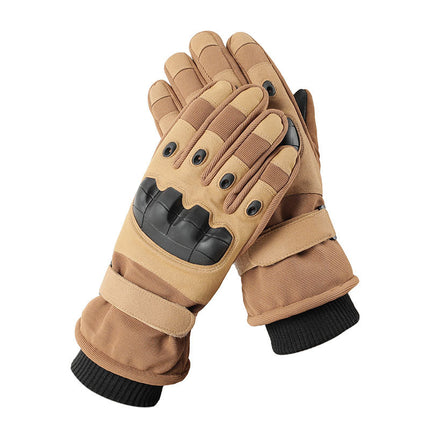 Winter tactical thermal gloves non-slip wear-resistant outdoor riding fleece-lined cold-proof windproof touch screen cross-border A82-RKDM