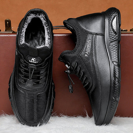 Men's Cotton Shoes, Winter Sports Shoes, Export Cotton Shoes Wholesale, Fleece-Lined and Thickened Men's Winter Boots, Warm Snow Boots