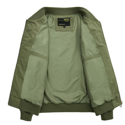 Jacket Men's 2025 Spring and Autumn New Aviator Jacket Tooling All-match Baseball Collar Casual Tooling Top 2518