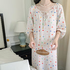 Small polka dot white / One size fits all ( 42.5-75kg )