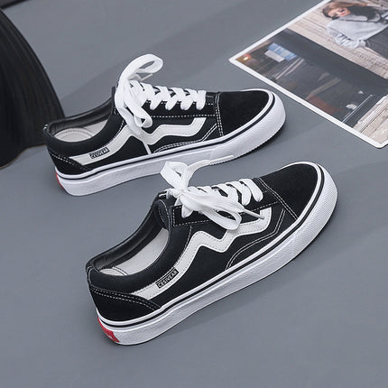 Ins Canvas Shoes for Male and Female Students Korean Version 2025 Autum New Flats Versatile Sports Shoes Flats Popular Sneakers