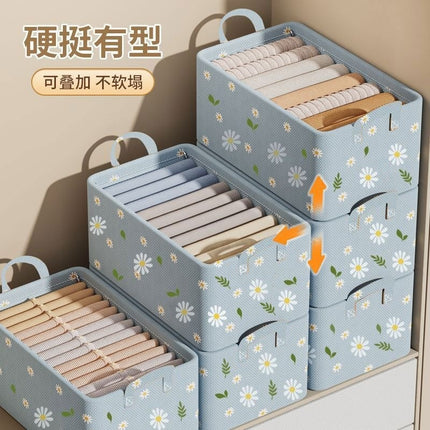 New Dustproof Storage Box Wardrobe Drawer Non-woven Fabric Large Capacity Storage Box Fabric Hand Foldable Storage Box