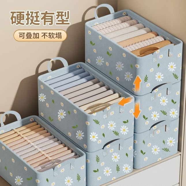 New Dustproof Storage Box Wardrobe Drawer Non-woven Fabric Large Capacity Storage Box Fabric Hand Foldable Storage Box