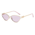Gold frame pink flakes