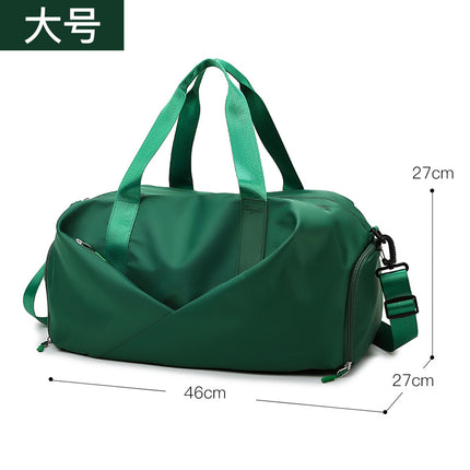 Fitness Bag Women's Portable Large Capacity Dry and Wet Separation Yoga Sports Bag Fashionable Oxford Cloth Luggage Bag Printable logo