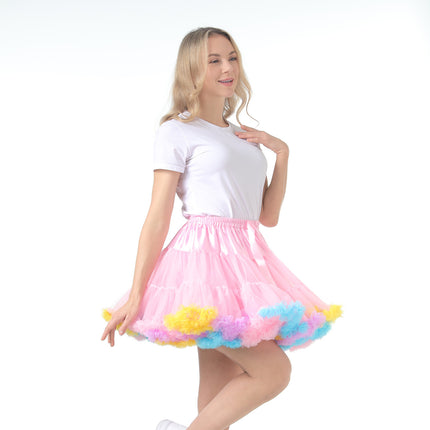 Skirt Lolita Hexagonal Mesh Cloud Support Boneless Marshmallow Standard Support Soft Mesh Support Violent Tutu Skirt