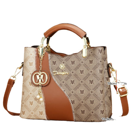 Large-Capacity Tote Bag for Women 2025 New Fashion Versatile High-End Large Bag Work Handbag Printing Cross-Border